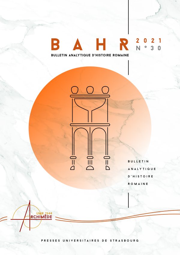 Bulletin analytique d'Histoire romaine