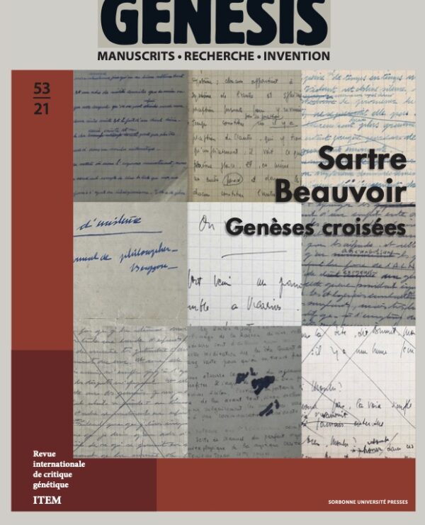 Sartre Beauvoir, genèses croisées