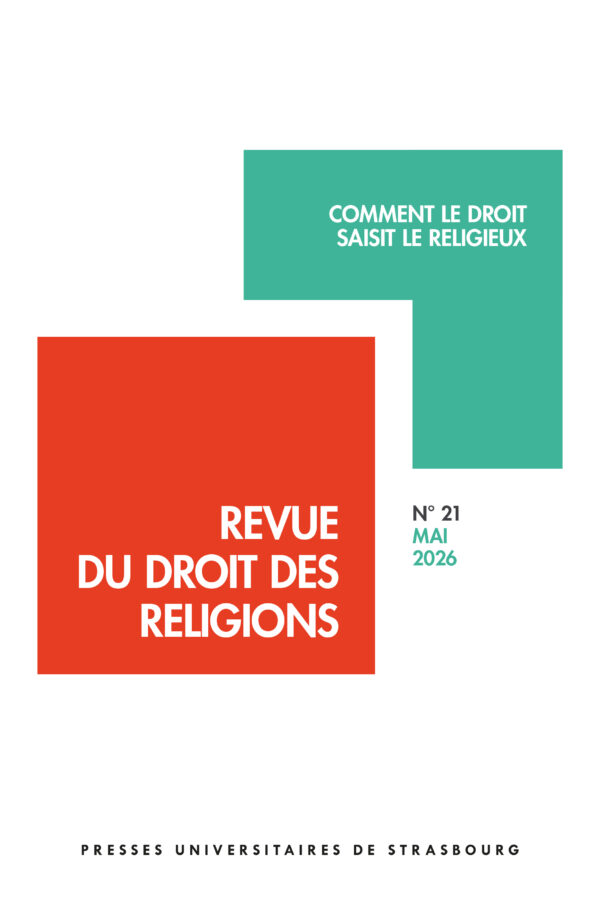 Revue du droit des religions n° 21/2026