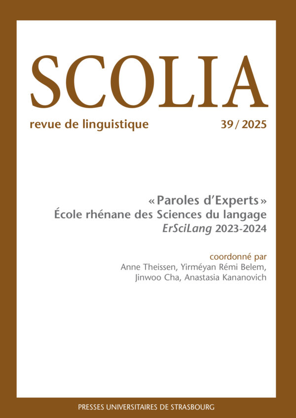 Scolia n°39/2025