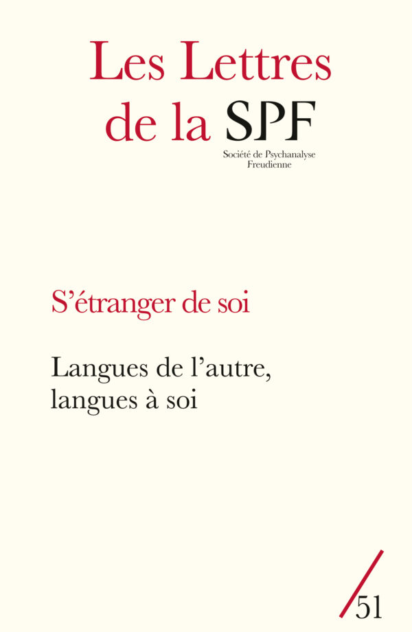 Les Lettres de la SPF, n°51
